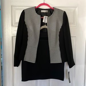 Black & white houndstooth jacket 8P NWT